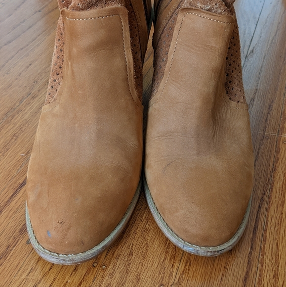 Anthropologie Perforated Heeled Booties - Picture 7 of 12